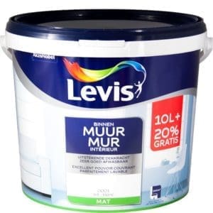 Levis Wall - Interior - Matt - White - 10L+2L - 20% FREE