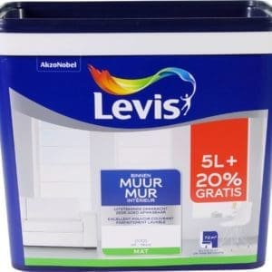 Levis Wall - Interior - Matt - White - 5+1L - 20% FREE
