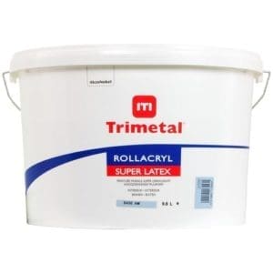 Trimetal Rollacryl Superlatex is a velvet matte wall paint, water-based, based on styrene acrylate resins, for indoor and outdoor use