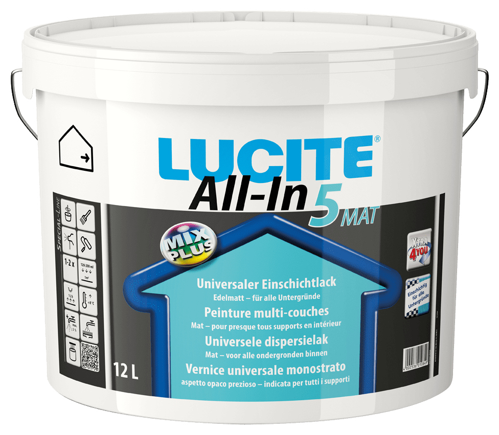 Lucite All in 5 House Paint for wall and ceiling